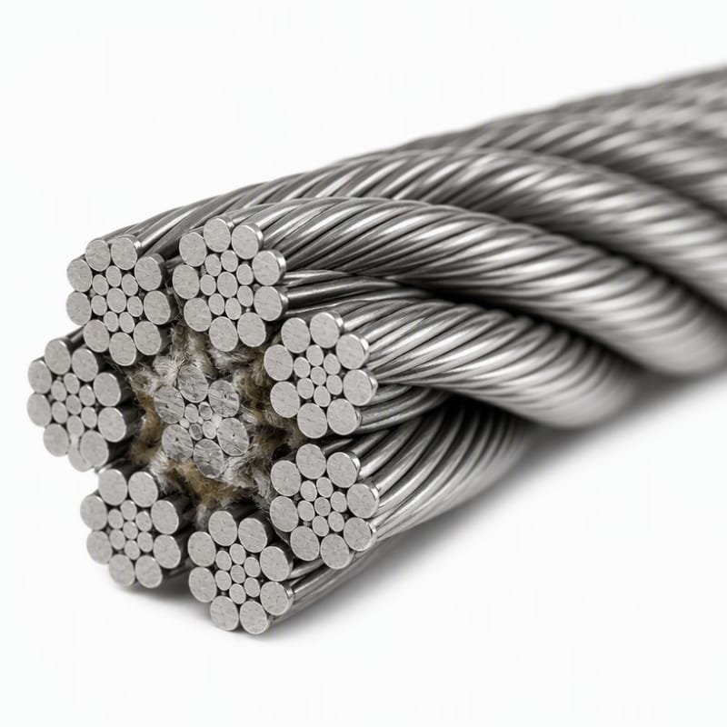6x19 FC Bright Steel Cable