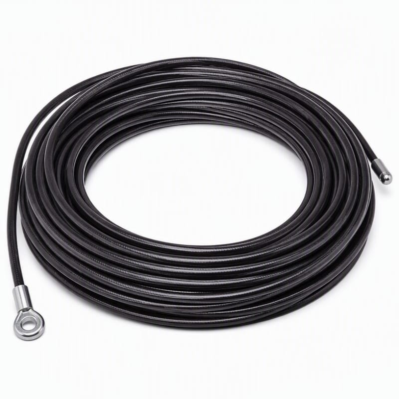 Black Nylon Coated Gym Cable