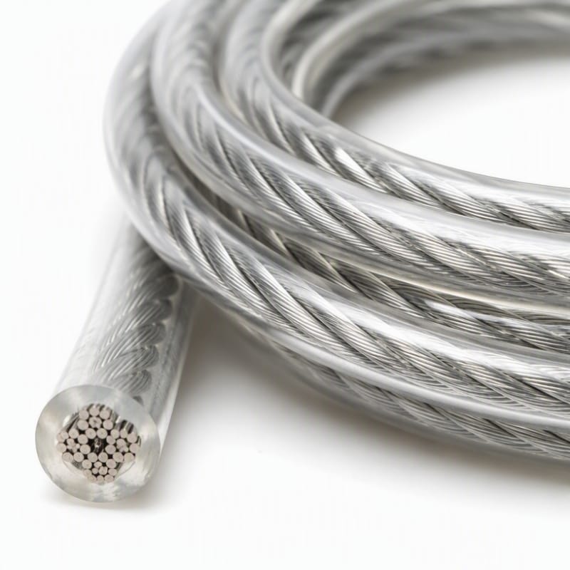 Clear Coated Fitness Equipment Cable
