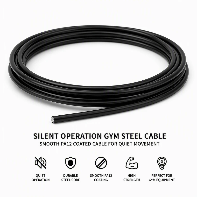 Silent Operation Gym Steel Cable