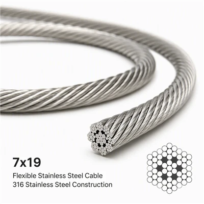7x19 Flexible Stainless Steel Cable