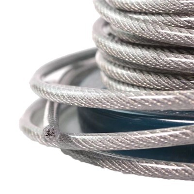 Transparent Plastic Coated Steel Wire Rope